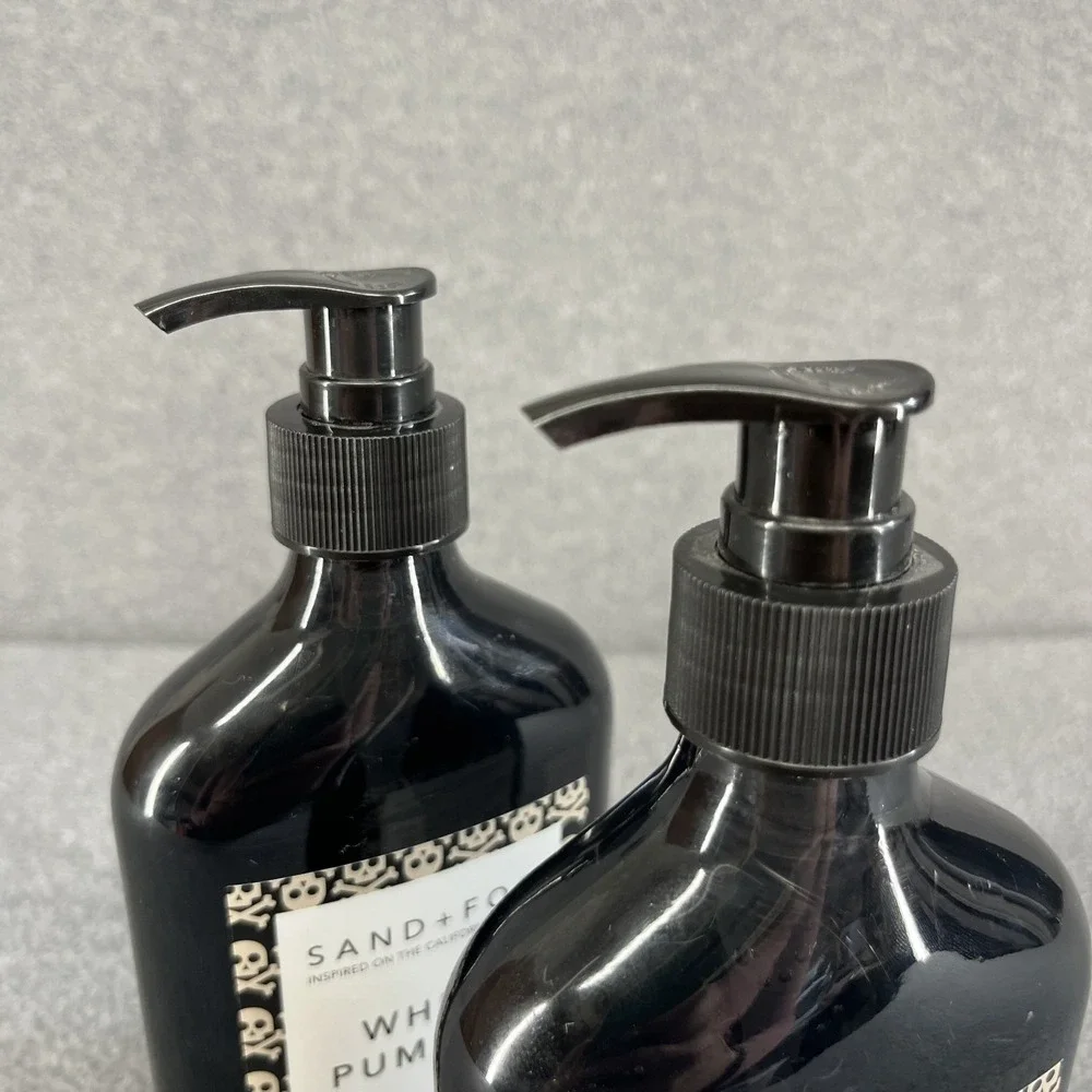 2x SAND‎ + FOG White Pumpkin Scented Hand Soap 10.14 fl oz Glass Bottle